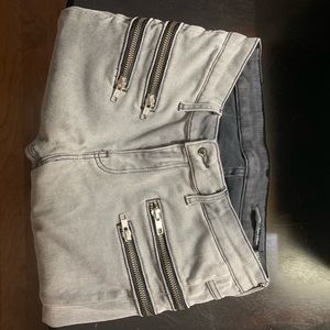 Zara Moto style denim pants